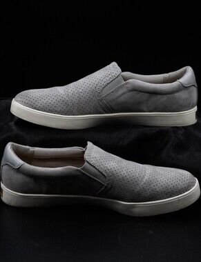 Dr. Scholl's Slip-On Perforated Casual Sneakers - Light Gray